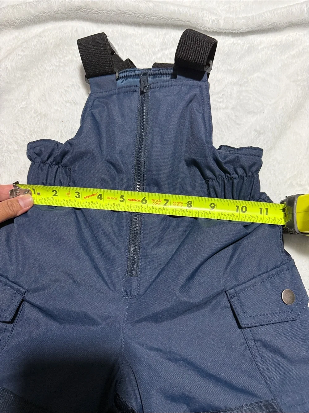 Children's Navy Snow Bibs with Adjustable Straps